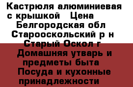 Кастрюля алюминиевая с крышкой › Цена ­ 700 - Белгородская обл., Старооскольский р-н, Старый Оскол г. Домашняя утварь и предметы быта » Посуда и кухонные принадлежности   